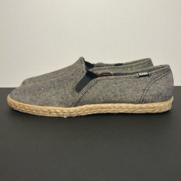 Womens KEDS Just Wrapped Grey w/ Gold Glitter Espadrille Slip On Shoes / Size 7 - Picture 4 of 9